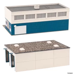 130120 Faller Busdepot -Boetiek Speelgoedwinkel Voor Treinen FA130120 3