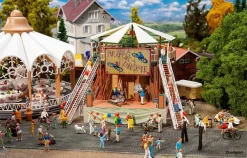 140336 Faller Motorrad-Steilwandshow Sala M -Boetiek Speelgoedwinkel Voor Treinen FA140336 2