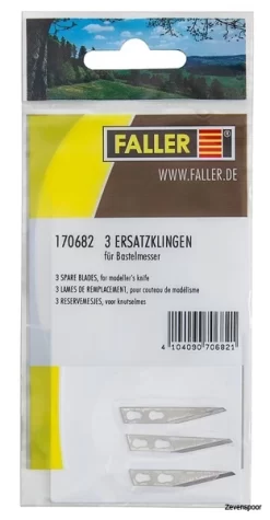 170682 Faller 3 Ersatzklingen Für Bastelmes