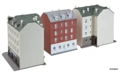 232266 Faller Stadthäuserzeile -Boetiek Speelgoedwinkel Voor Treinen FA232266 2