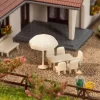 272905 Faller Tische, Stühle, Sonnenschirme