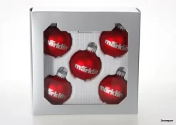 12426 Marklin Kerstbal Rood Set 5
