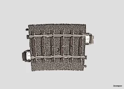 24107 Marklin Gleis Geb.r360 Mm,7,5 Gr.