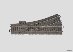 24611 Marklin Weiche Links R437,5 Mm,24,3 G