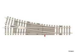 14539 Trix Handweiche Rechts 15° Beton.