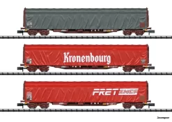 15115 Trix Schiebeplanwagen-Set Rils SNC