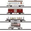 15644-12 Trix 6 Freight Cars Based On Each Of The Following Prototypes: Privately Owned Refrigerator Car, Used On The Swiss Federal Railways (SBB). Privately Owned Tank Car, Used On The Swiss Federal Railways (SBB). Swiss Federal Railways (SBB) Type M6 Stake Car, Loaded With Wooden Crates Swiss Federal Railways (SBB) Type Gs Boxcar (UIC Type).